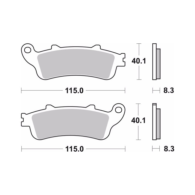 pastillas de freno moto brembo genuinas 07ho4308