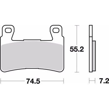 pastillas de freno moto brembo genuinas 07ho4507 2