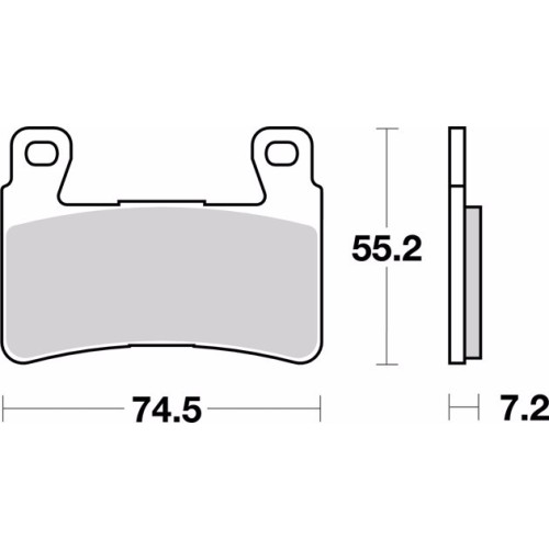 pastillas de freno moto brembo sinterizadas 07ho45sa