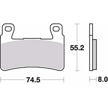 pastillas de freno moto brembo sinterizadas 07ho45sr 2