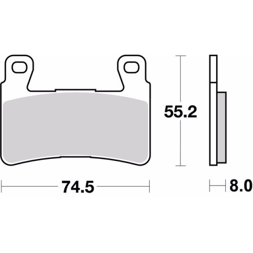pastillas de freno moto brembo sinterizadas 07ho45sr