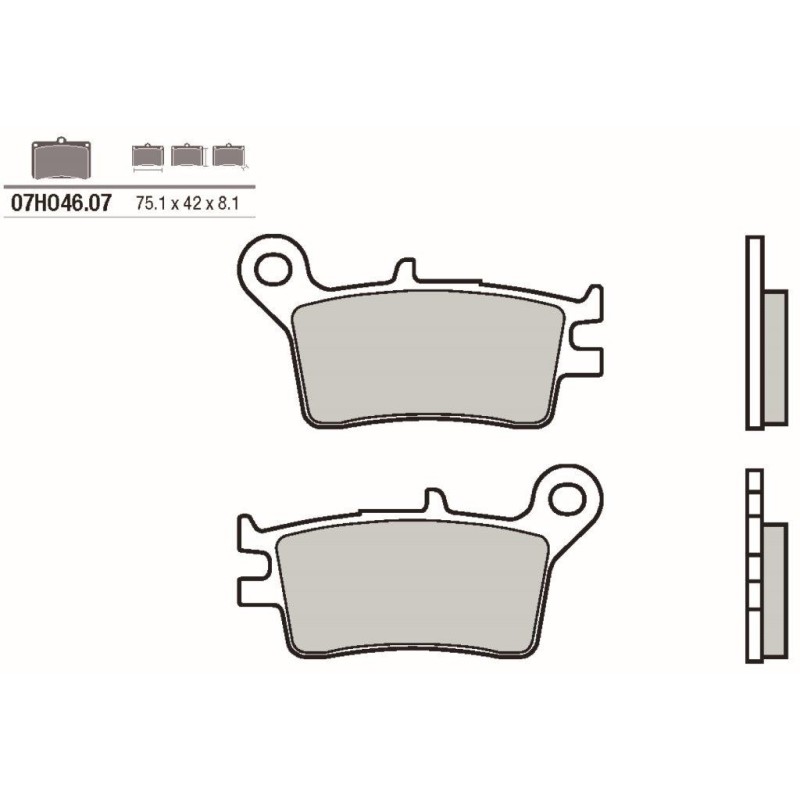 pastillas de freno moto brembo genuinas 07ho4607