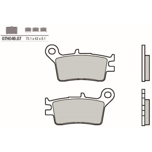 pastillas de freno moto brembo genuinas 07ho4607