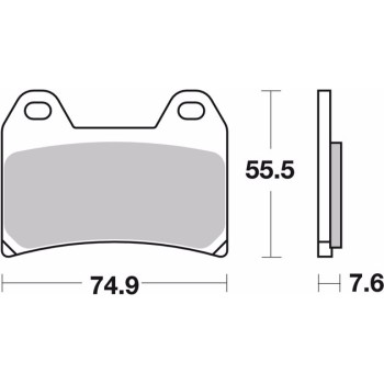 pastillas de freno moto brembo sinterizadas 07ho47sa 2