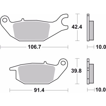 pastillas de freno moto brembo genuinas 07ho4905 2
