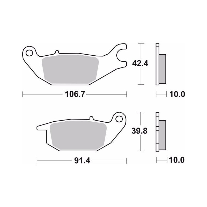 pastillas de freno moto brembo genuinas 07ho4905