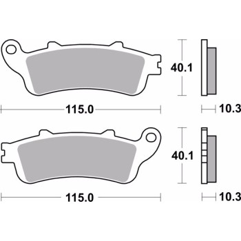 pastillas de freno moto brembo sinterizadas 07ho52sp 2