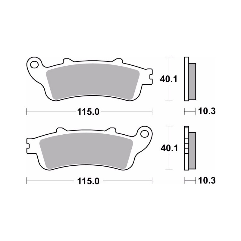 pastillas de freno moto brembo sinterizadas 07ho52sp