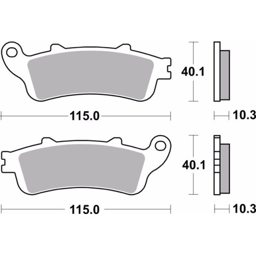 pastillas de freno moto brembo sinterizadas 07ho52sp