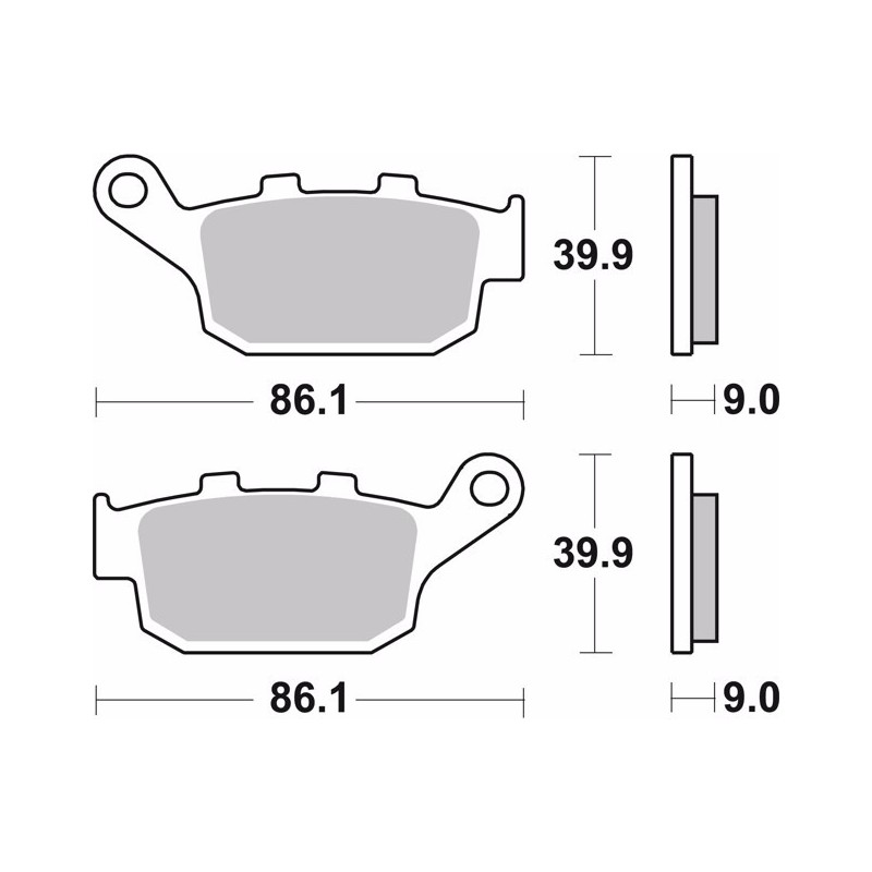 pastillas de freno moto brembo organicas 07ho53cc