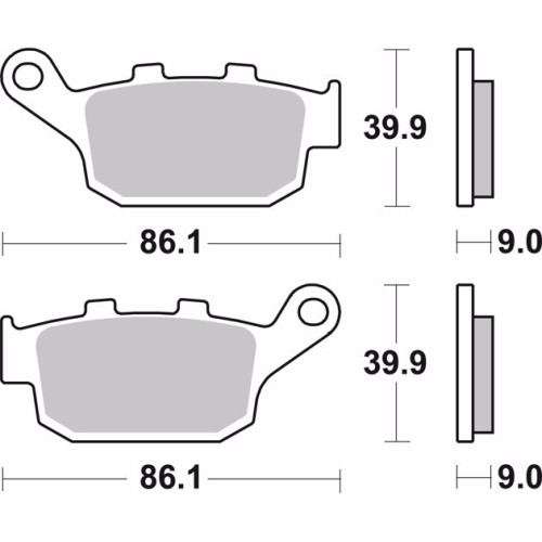pastillas de freno moto brembo organicas 07ho53cc