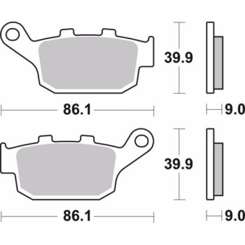 pastillas de freno moto brembo sinterizadas 07ho53sp 2