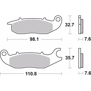 pastillas de freno moto brembo genuinas 07ho5606 2