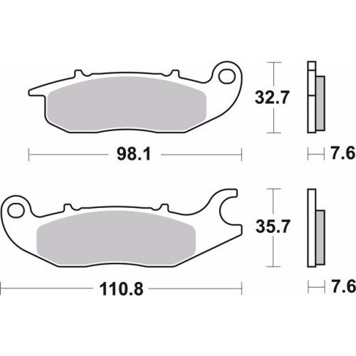 pastillas de freno moto brembo genuinas 07ho5606