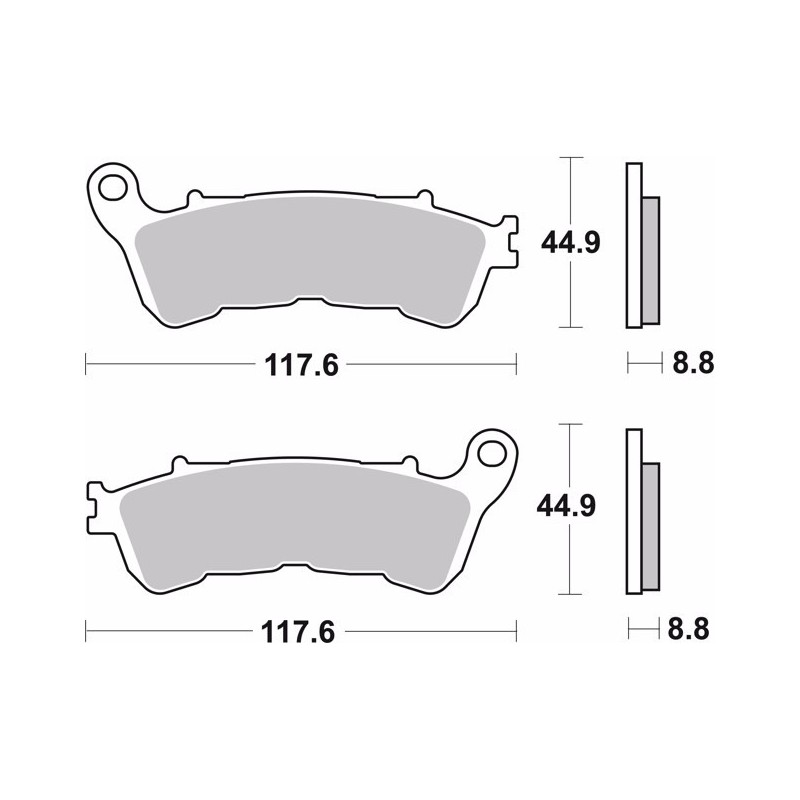 pastillas de freno moto brembo sinterizadas 07ho57sp