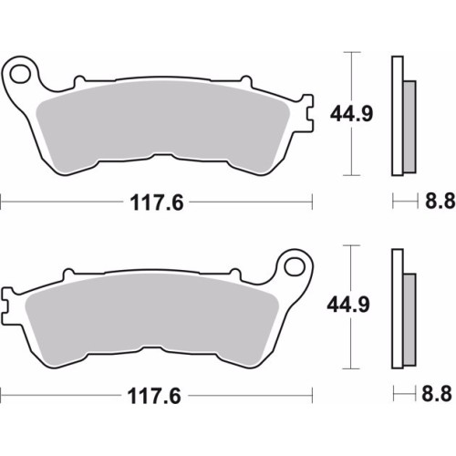pastillas de freno moto brembo sinterizadas 07ho57sp