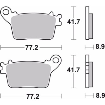 pastillas de freno moto brembo sinterizadas 07ho59sp 2