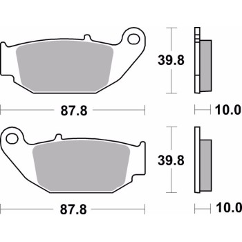 pastillas de freno moto brembo sinterizadas 07ho61sd 2