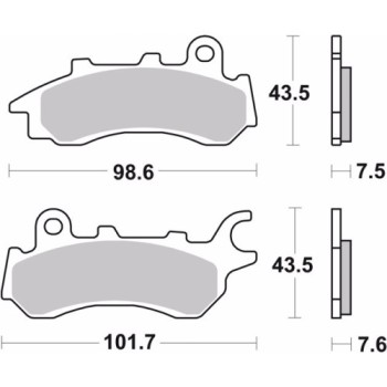 pastillas de freno moto brembo organicas 07ho642cc 2
