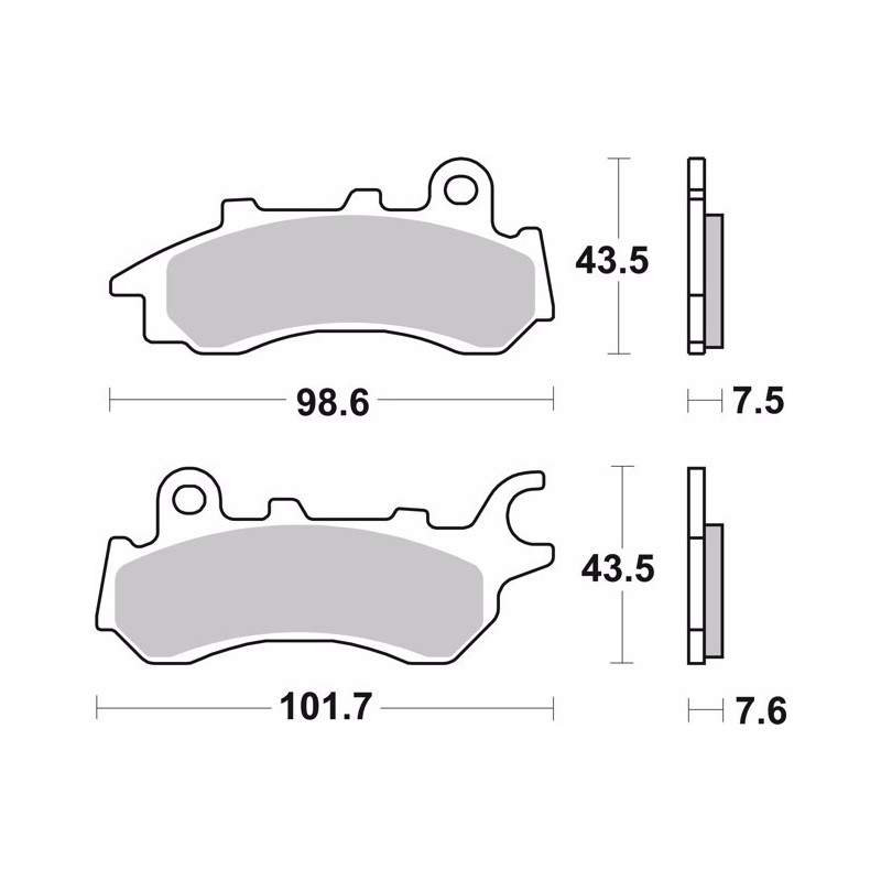 pastillas de freno moto brembo organicas 07ho642cc