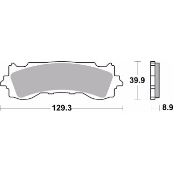 pastillas de freno moto brembo sinterizadas 07ho65sa 2