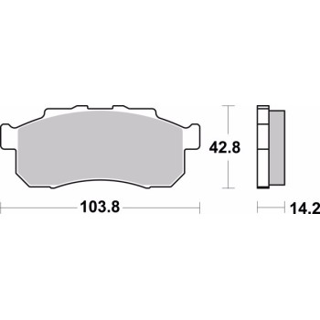 pastillas de freno moto brembo sinterizadas 07ho67sd 2