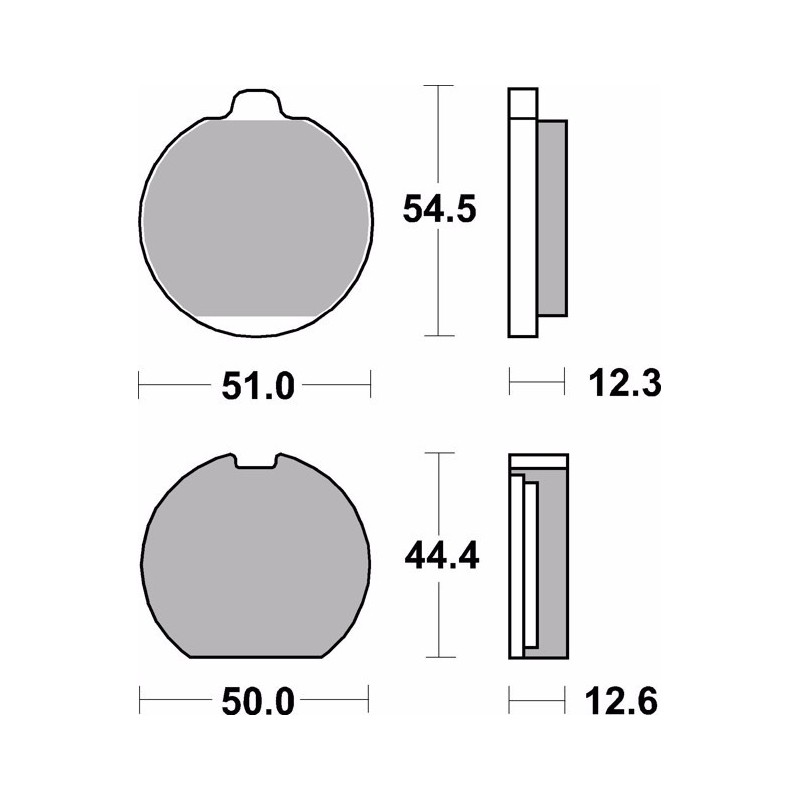 pastillas de freno moto brembo genuinas 07ka0223