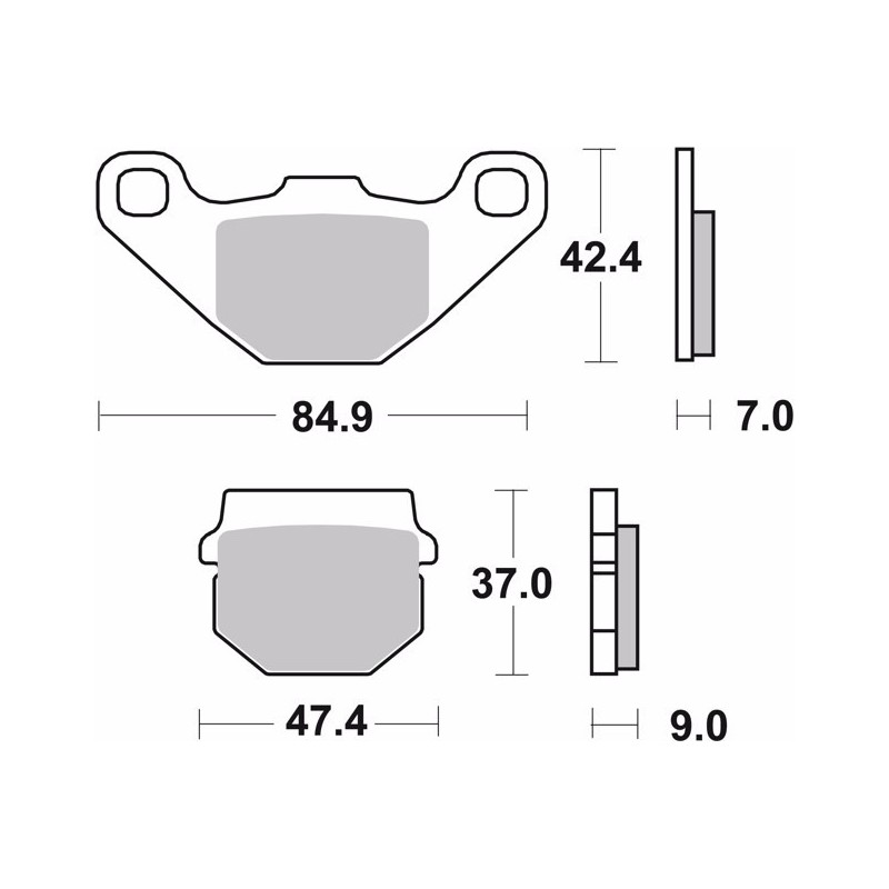 pastillas de freno moto brembo genuinas 07ka0717