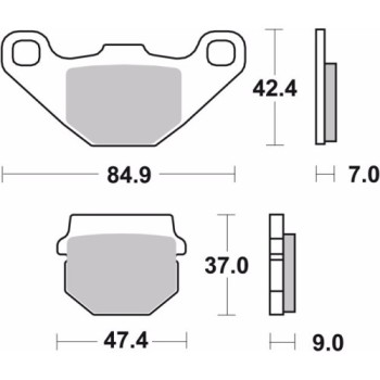 pastillas de freno moto brembo sinterizadas 07ka07sd 2