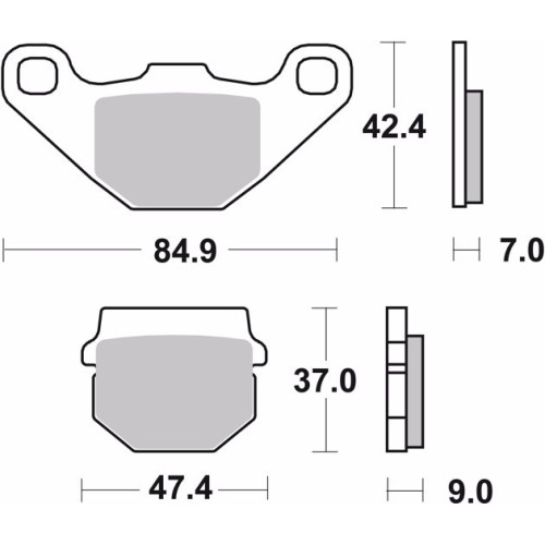 pastillas de freno moto brembo sinterizadas 07ka07sd