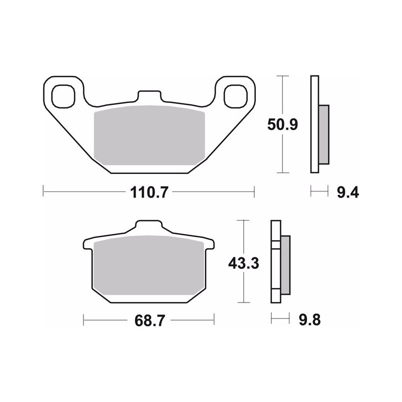 pastillas de freno moto brembo genuinas 07ka0808