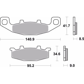 pastillas de freno moto brembo sinterizadas 07ka09sp 2