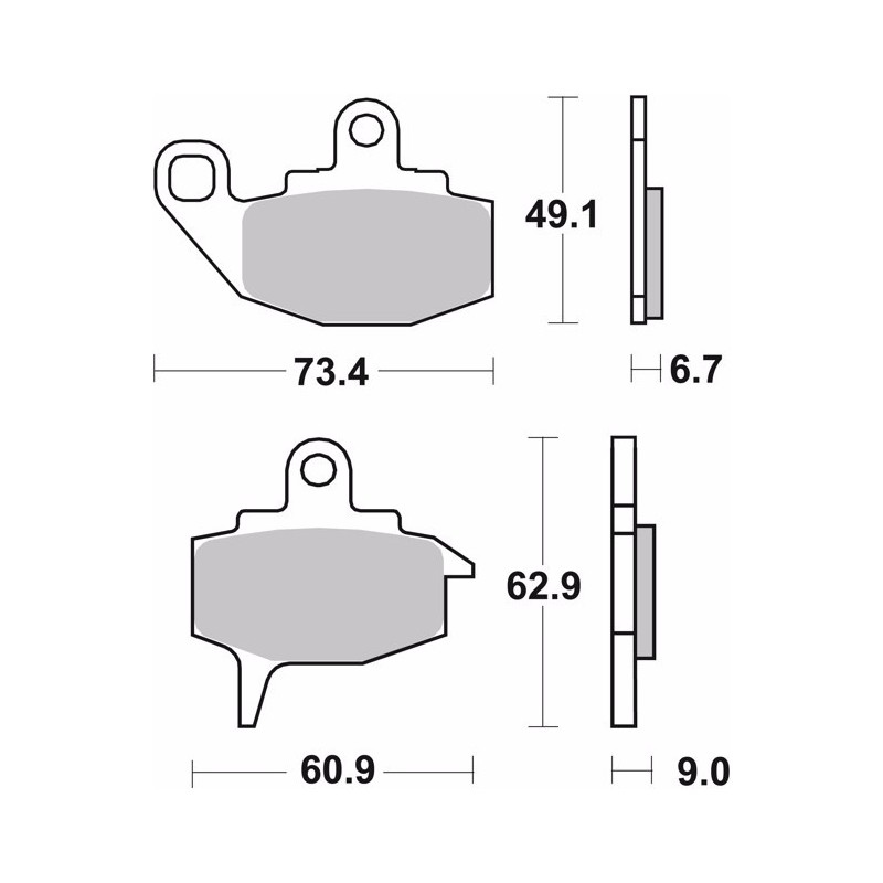 pastillas de freno moto brembo organicas 07ka10tt