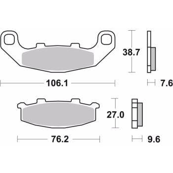 pastillas de freno moto brembo sinterizadas 07ka11sa 2