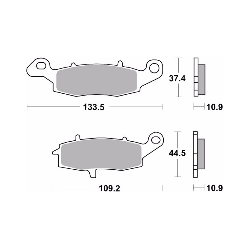 pastillas de freno moto brembo organicas 07ka15cc