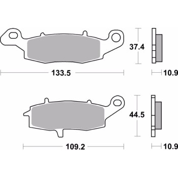 pastillas de freno moto brembo sinterizadas 07ka15sp 2