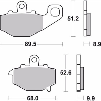 pastillas de freno moto brembo genuinas 07ka1617 2