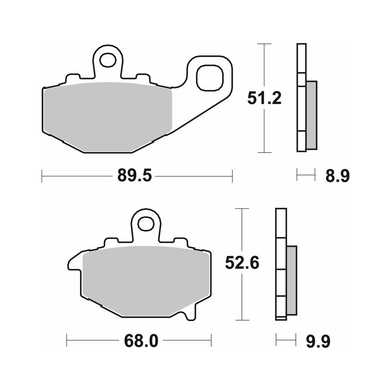 pastillas de freno moto brembo genuinas 07ka1617