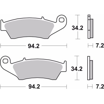 pastillas de freno moto brembo sinterizadas 07ka17sd 2