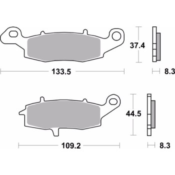 pastillas de freno brembo 07ka18sa delanteras lado derecho 2