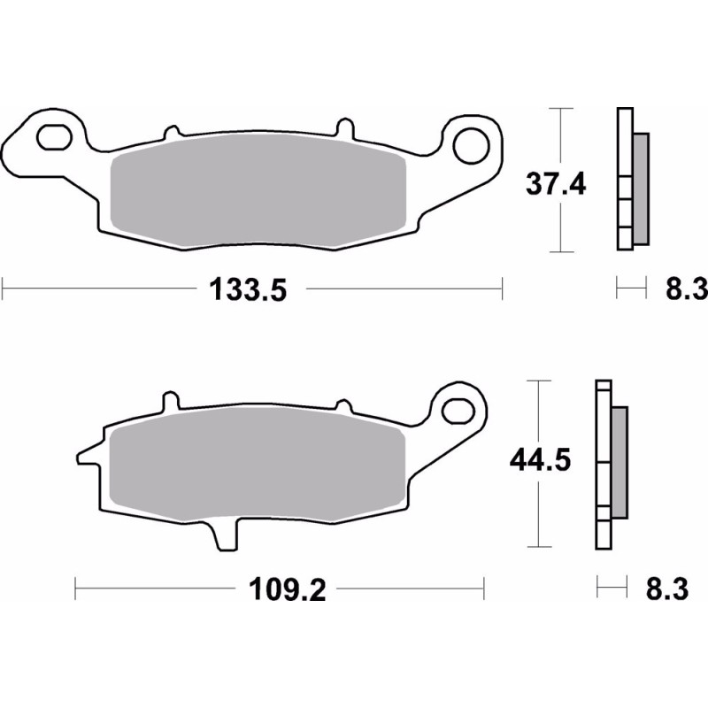 pastillas de freno moto brembo genuinas 07ka1907 delantero izquierda