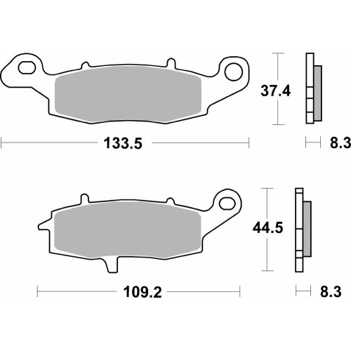 pastillas de freno moto brembo genuinas 07ka1907 delantero izquierda