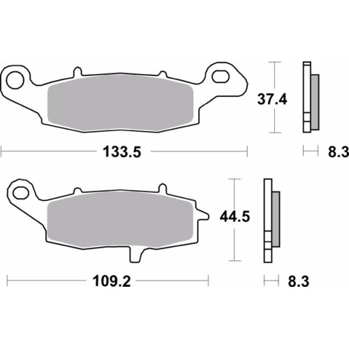 pastillas de freno moto brembo genuinas 07ka19la delantero izquierda