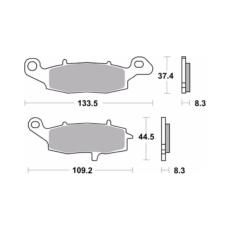 pastillas de freno moto brembo genuinas 07ka19sa delantero izquierda