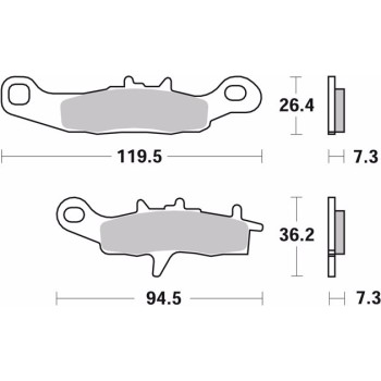 pastillas de freno moto brembo sinterizadas 07ka22sd 2