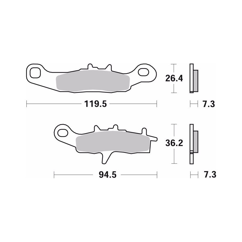 pastillas de freno moto brembo sinterizadas 07ka22sd