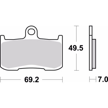 pastillas de freno moto brembo sinterizadas 07ka23sr 2