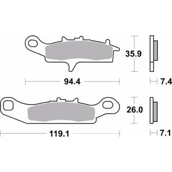 pastillas de freno moto brembo sinterizadas 07ka24sd 2
