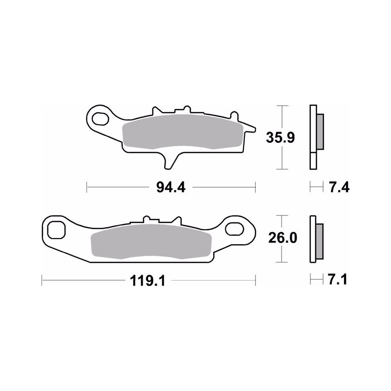 pastillas de freno moto brembo sinterizadas 07ka24sd