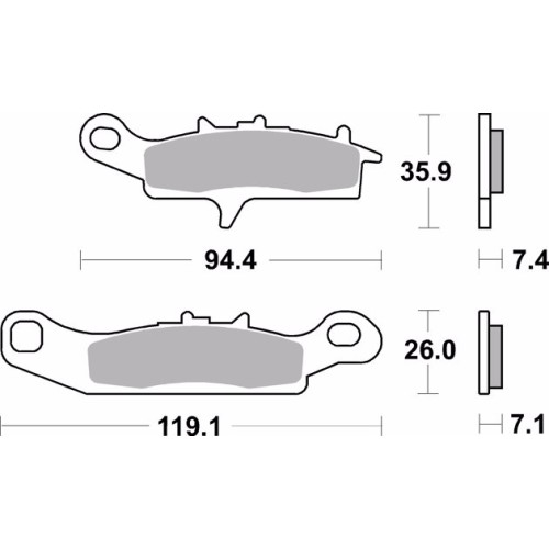 pastillas de freno moto brembo sinterizadas 07ka24sd